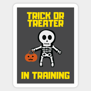 Trick or Treater in Training Halloween Apparel Sticker